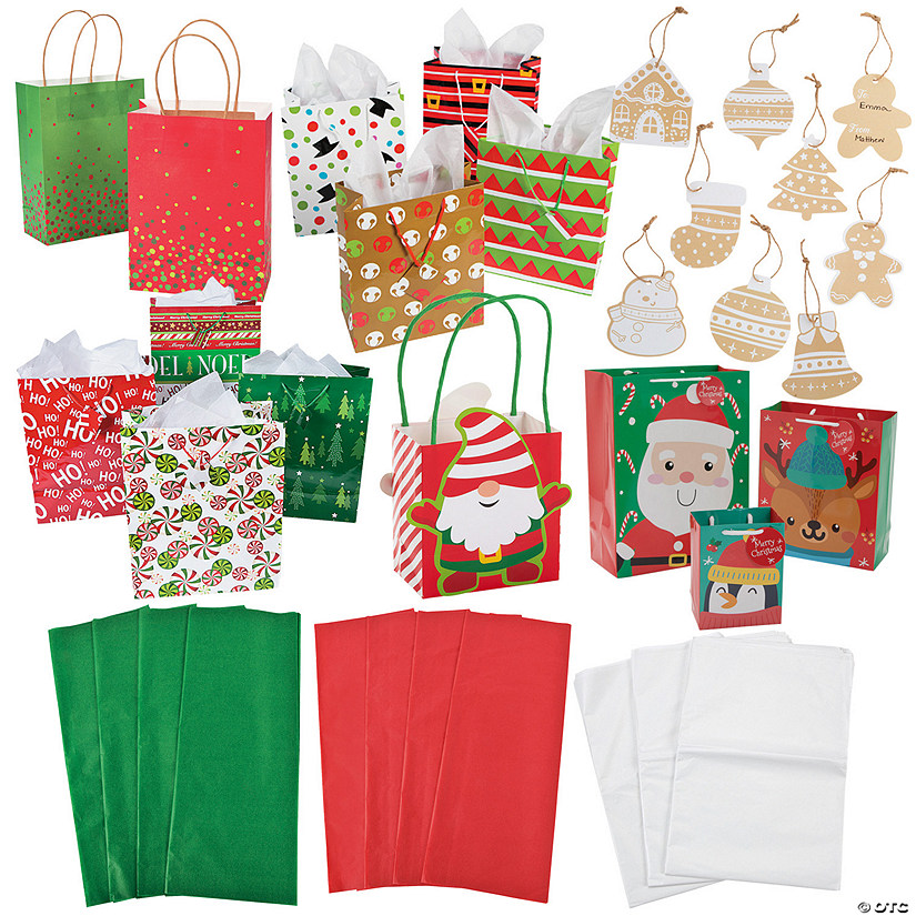 Deluxe Christmas Gift Bag Assortment - 240 Pc. Image