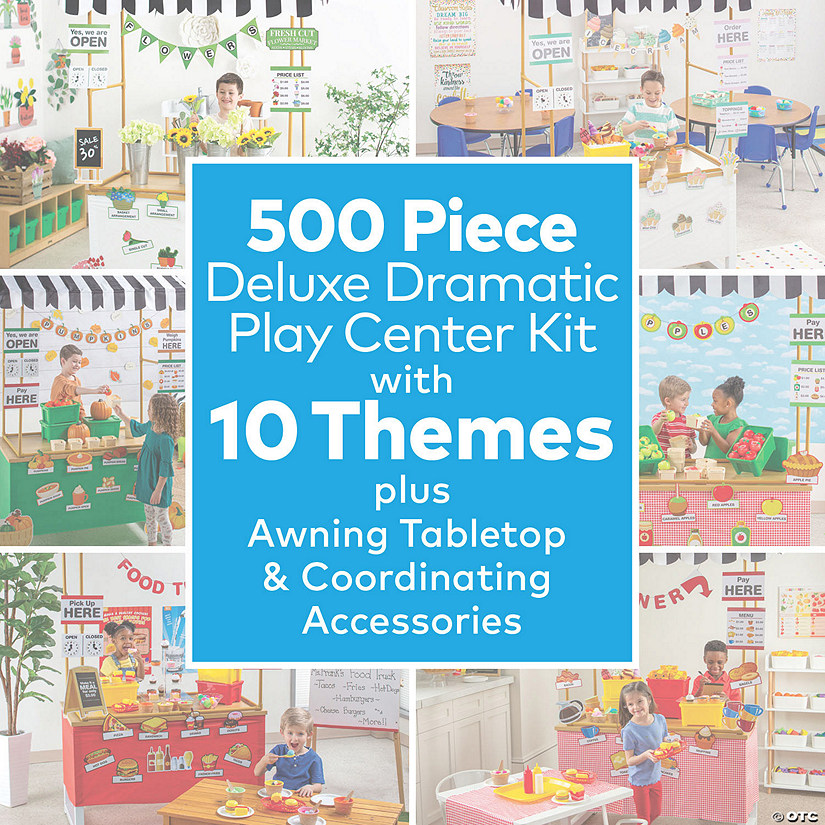 Deluxe Dramatic Play Center Kit with 10 Store Themes & Tabletop Tent - 517 Pc. Image