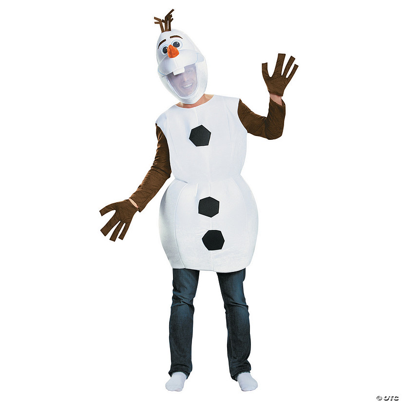 Deluxe Frozen Olaf Costume for Adults Image
