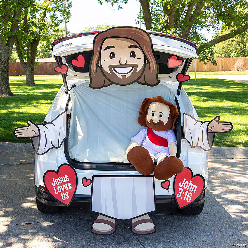 Deluxe Jesus Loves Us John 3:16 Trunk-or-Treat Decorating Kit - 14 Pc. Image