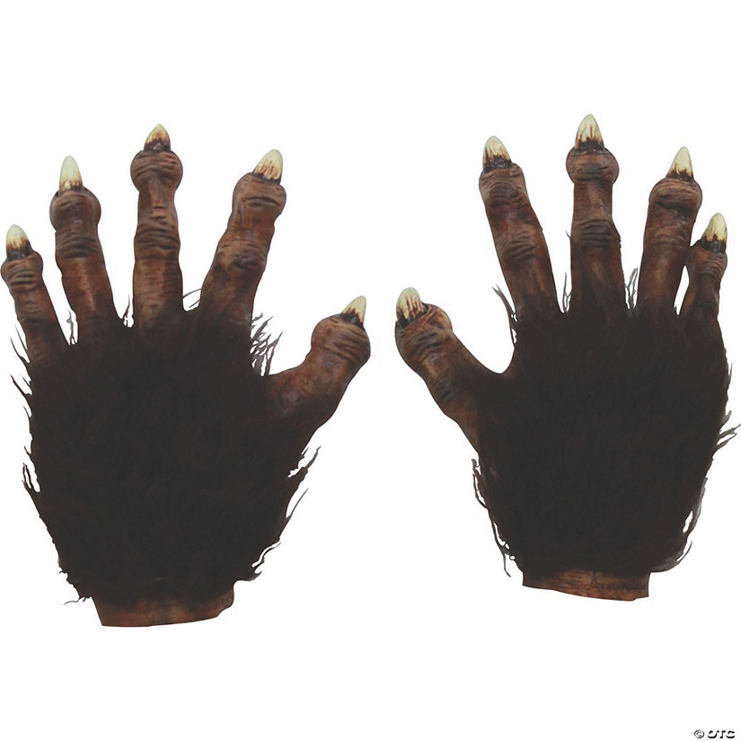 Deluxe Latex Wolf Hands Image
