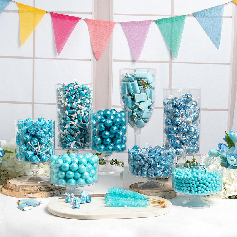 Deluxe Light Blue Candy Buffet 14lbs+ (Feeds 24-36) - by Just Candy - Containers Not Included Image