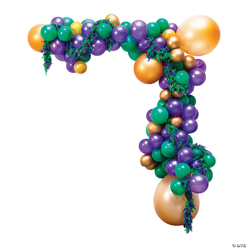 Deluxe Mardi Gras Balloon Garland Kit | Oriental Trading