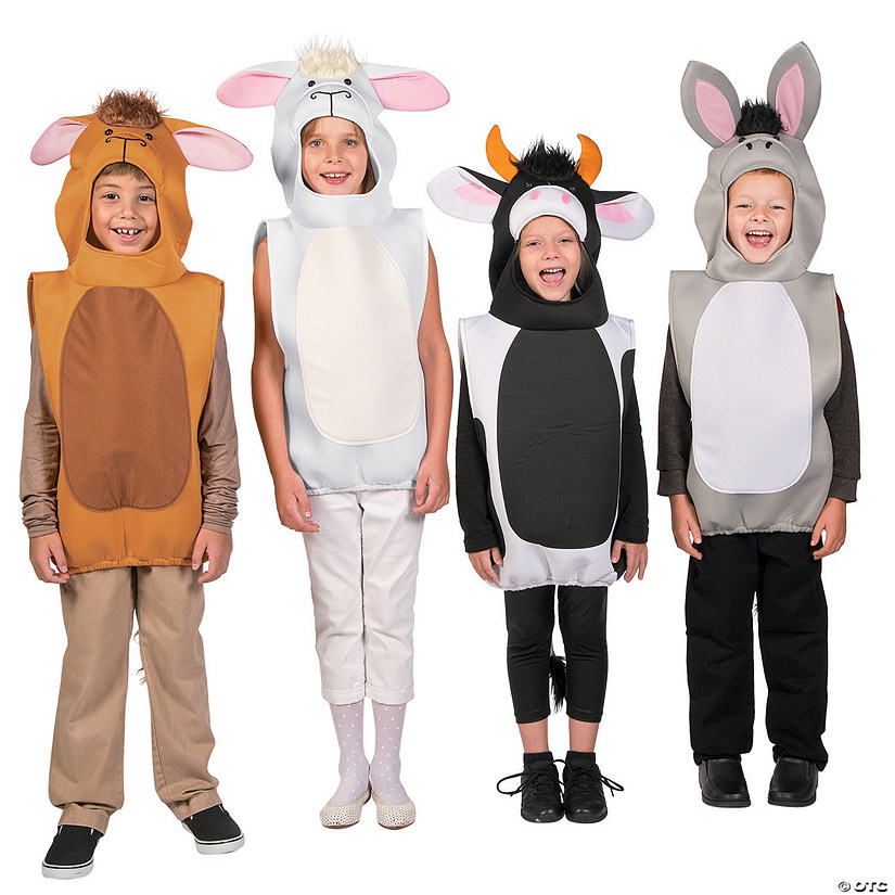 Deluxe Nativity Animal Costume Assortment - 8 Pc. Image