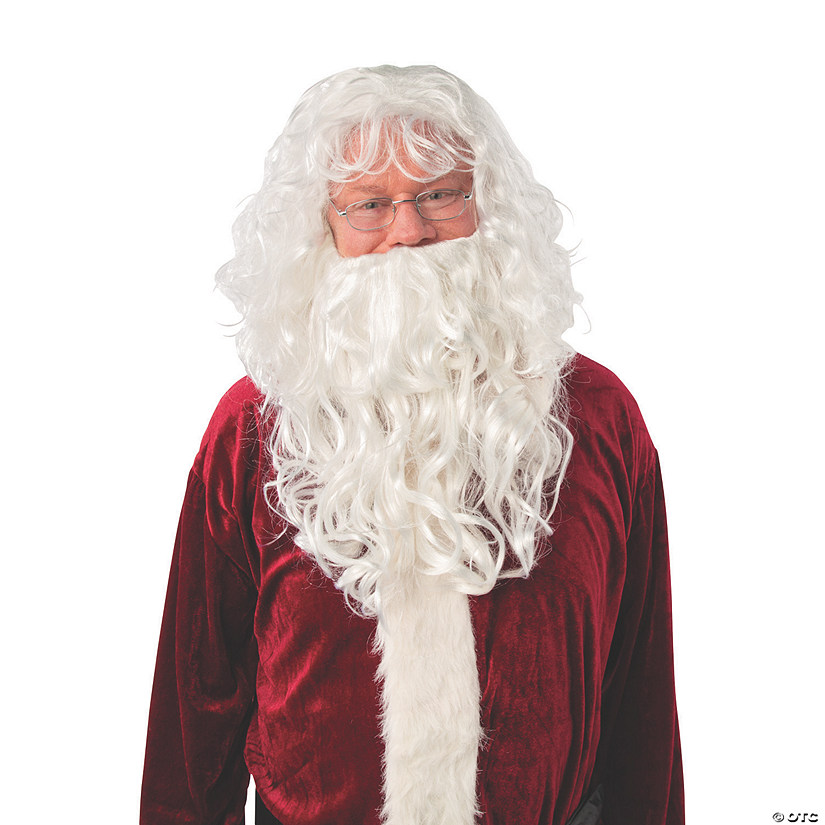 Deluxe Santa Wig & Beard Set Oriental Trading