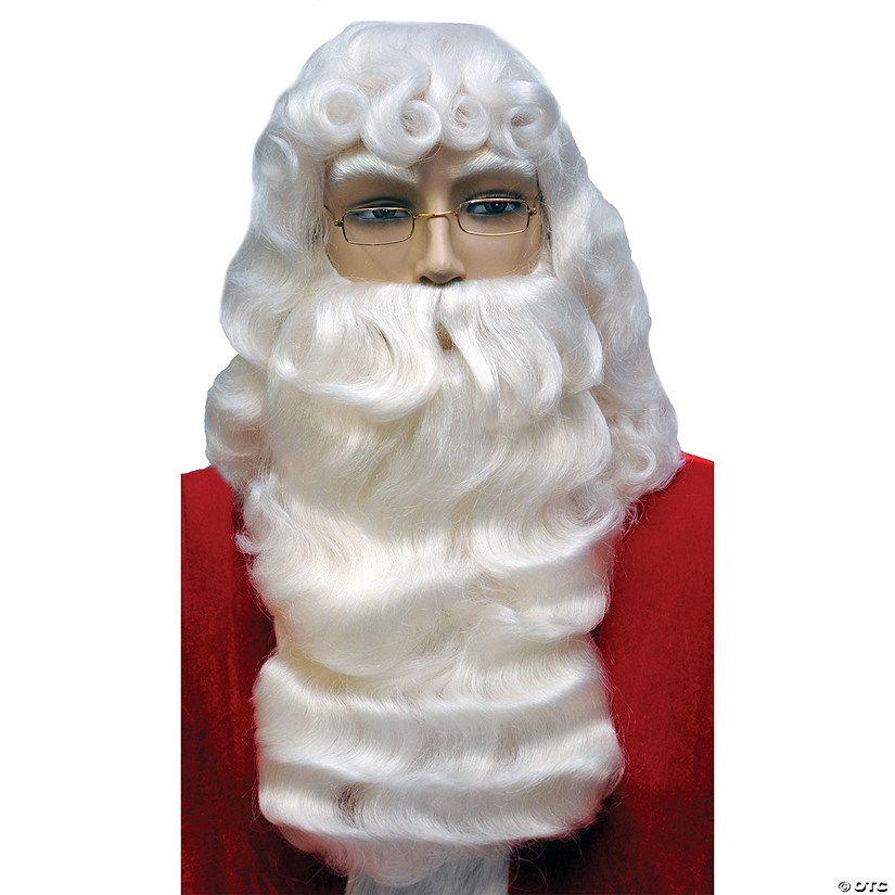 Deluxe Santa Wig And Beard Set Oriental Trading