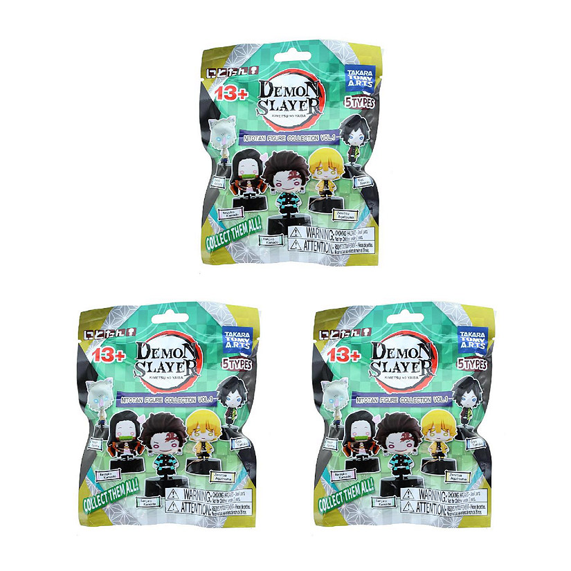 Demon Slayer Nitotan Mini Figure Mystery Pack  3 Units Image