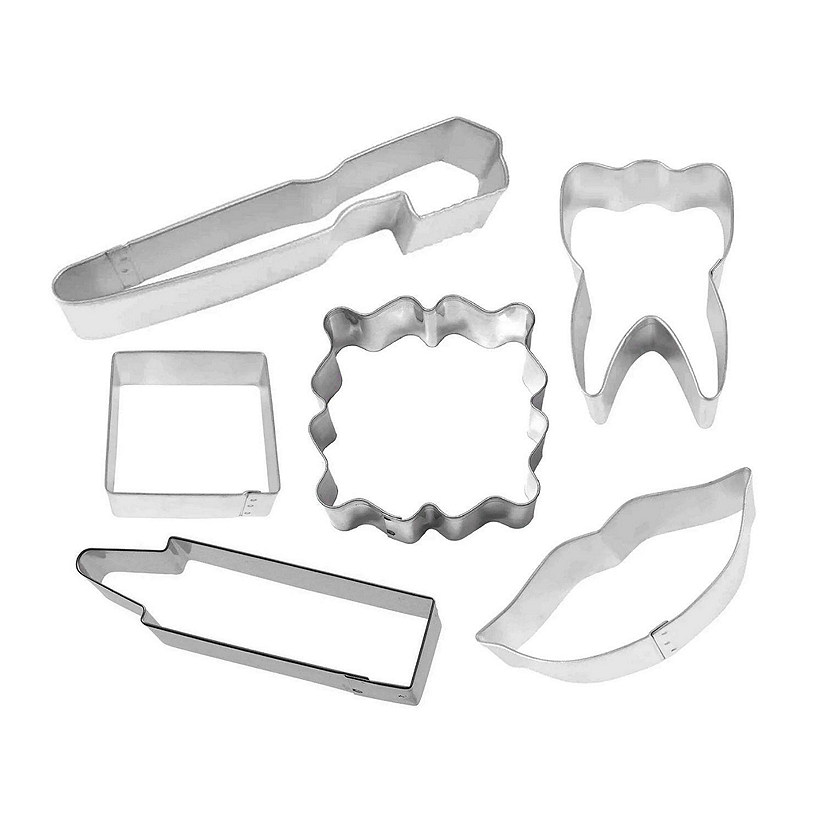 Dental 6 Piece Cookie Cutter Set Image