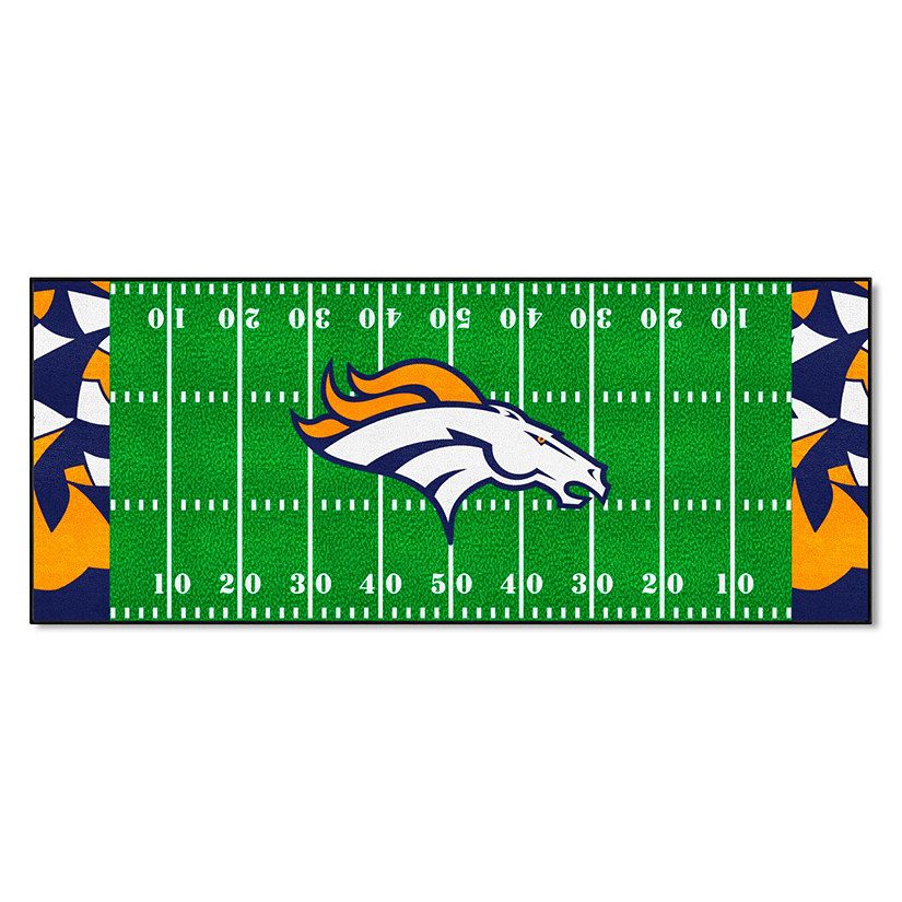 NFL - Denver Broncos Football Field Runner 30x72