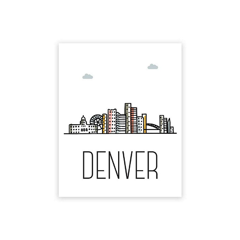 Denver Skyline Color 16x20in 1-Pack Image