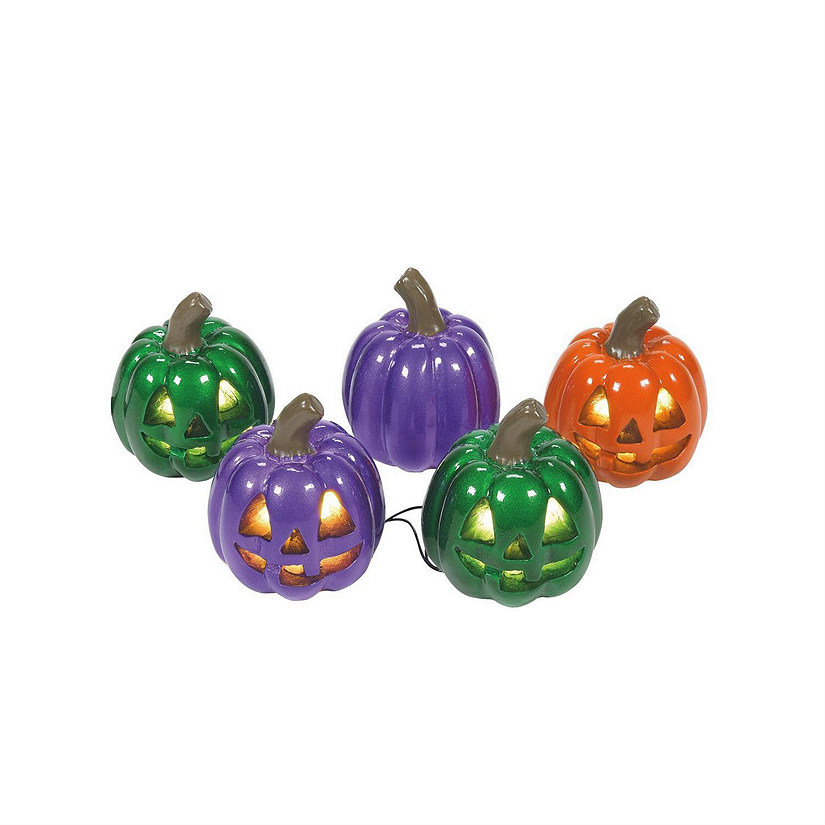 Department 56 Halloween Village Lit Shiny Pumpkin String Light Accessory 6009843 Image