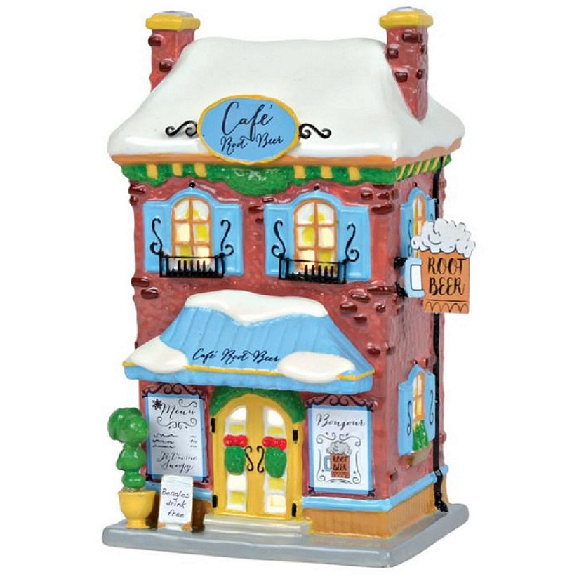 Department 56 Peanuts Village Snoopy's Root Beer Cafe Building 6001194 New