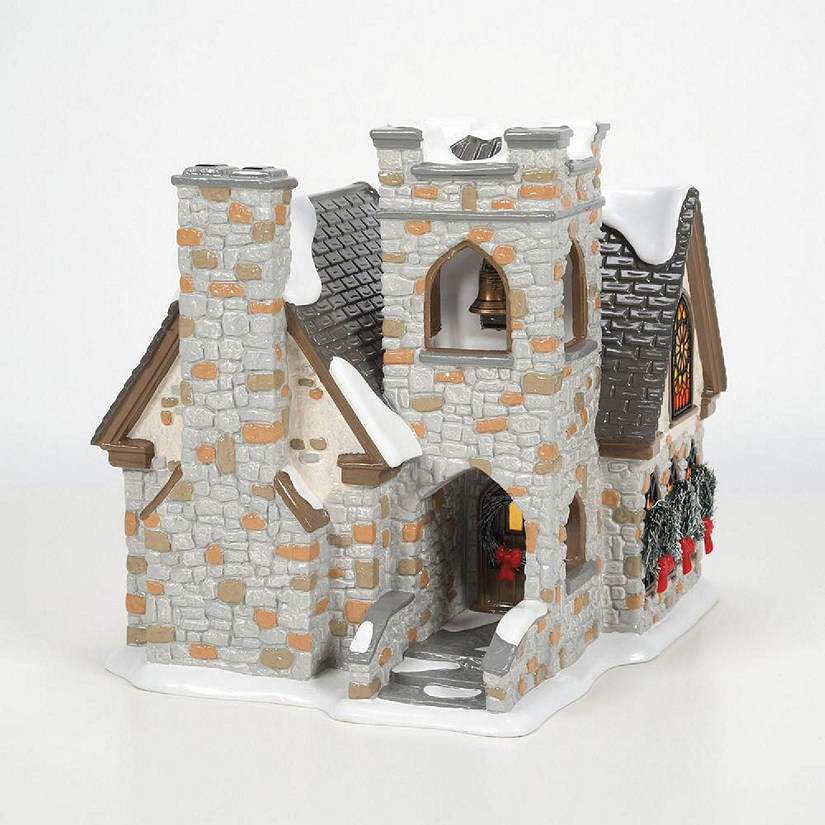 Department 56 Snow Village Woodlands Family Church Building 6007622 Image