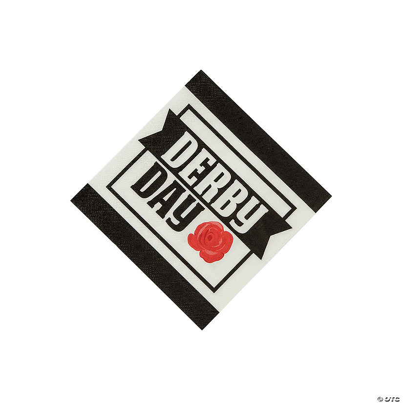 Derby Beverage Napkins - 16 Pc. Image