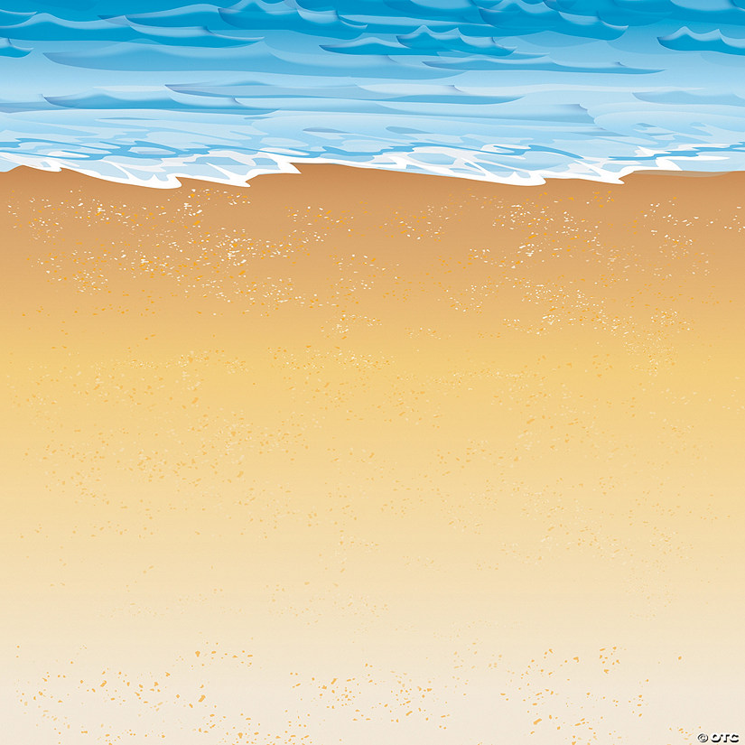 Design-a-Room Luau Beach Backdrop Image