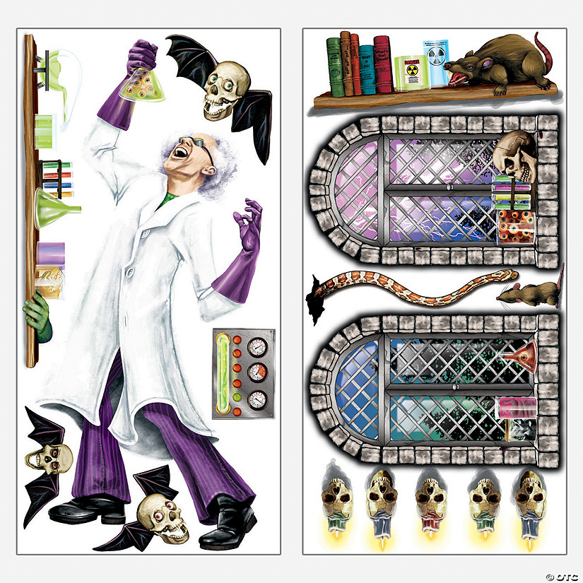 Design-A-Room Mad Scientist Backdrop Set - 2 Pc. Image