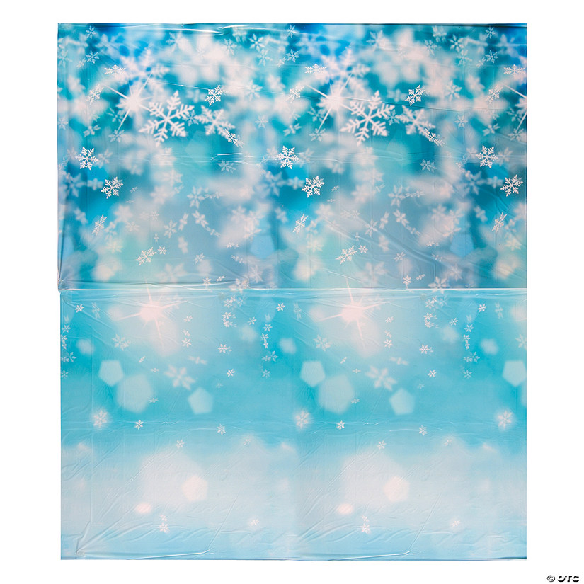 Design-A-Room Snowflake Print Backdrop - 2 Pc. Image