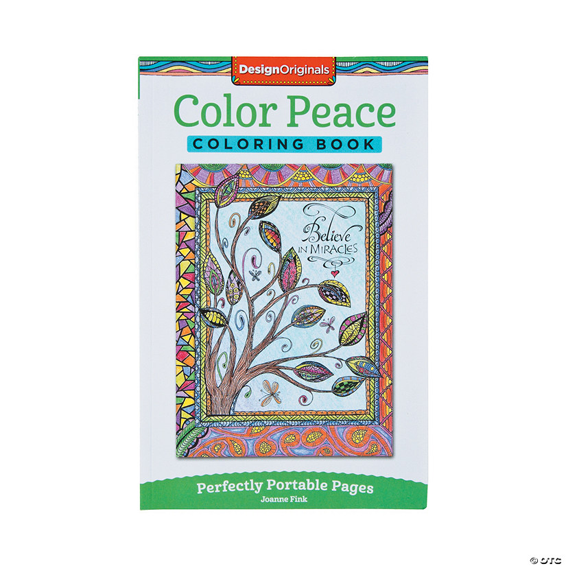 Design Originals Color Peace Adult Coloring Book Discontinued