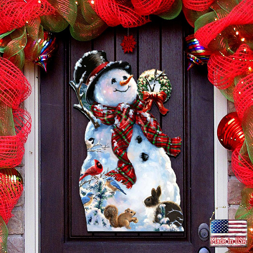 Designocracy 24 x 18 in. An Old Fashioned Christmas Door Decor