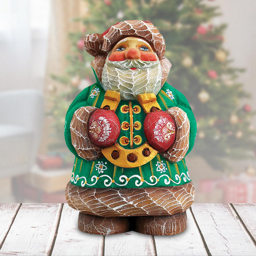 Designocracy Santa Gift Giver Horseshoe Handpainted Figurine G.DeBrekht Image