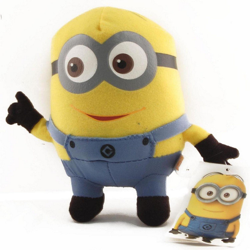 Despicable Me 6" Plush Two Eyed Minion Dave Thumbs Up Image