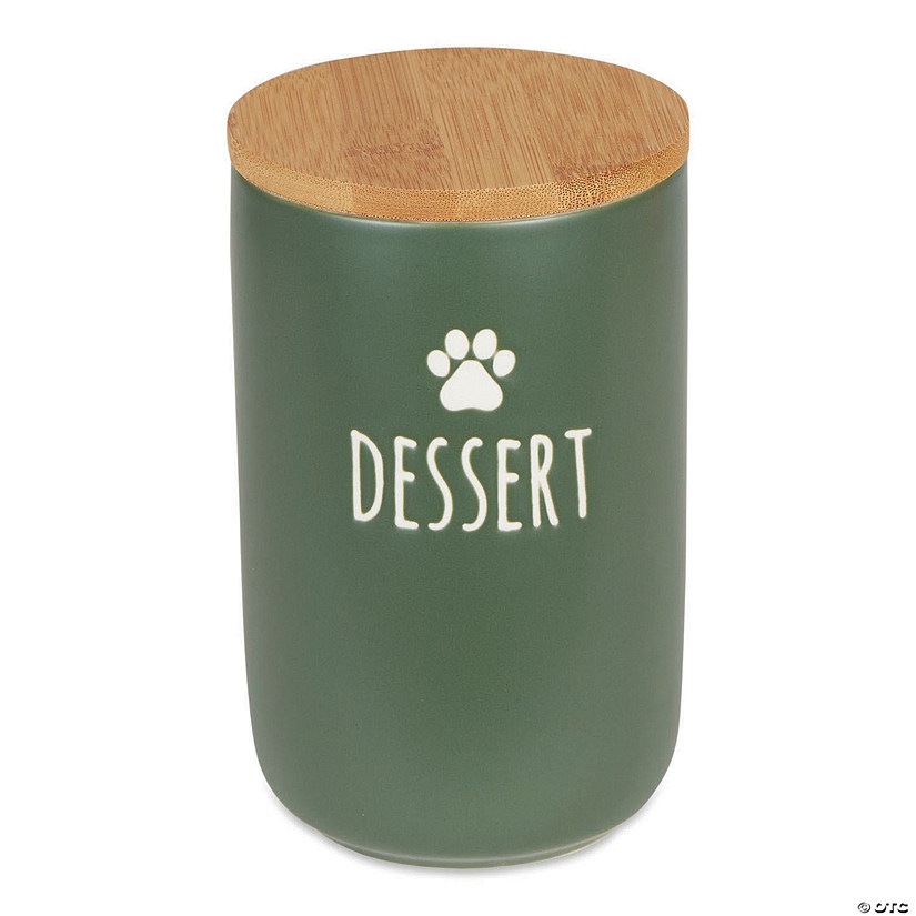 Dessert Hunter Green Ceramic Treat Canister Image