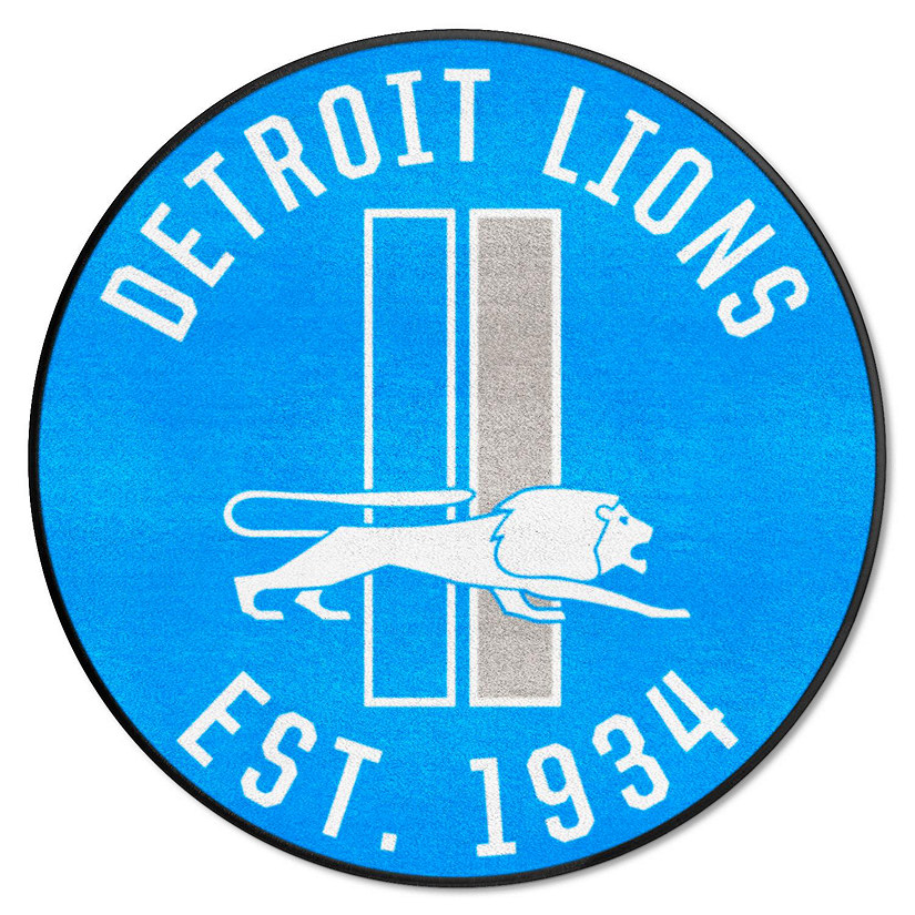 Detroit Lions NFL Vintage Roundel Rug