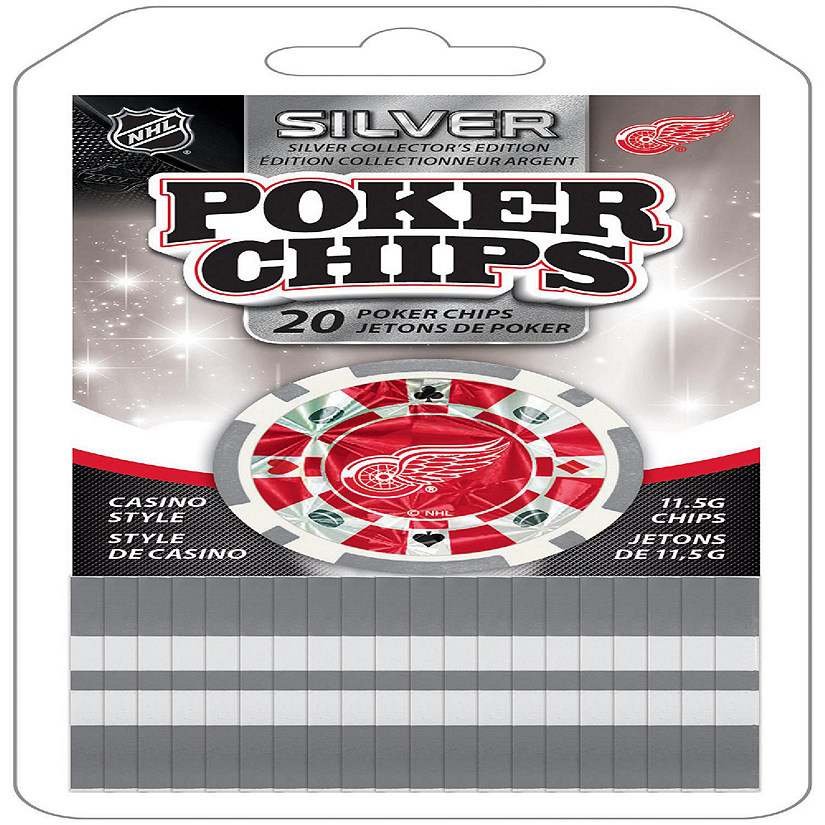 Detroit Red Wings 20 Piece Poker Chips Image