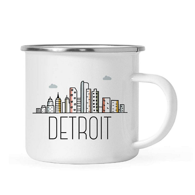 Detroit Skyline 11oz Camp Mug Image
