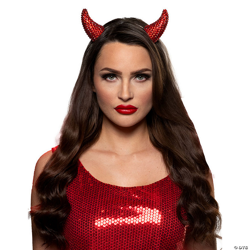 Devil Horns Hair Clips Costume Accessory Image