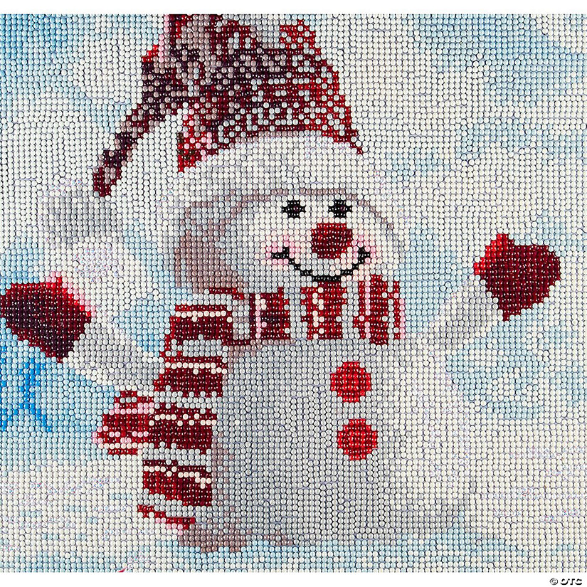 Diamond Art Kit 12"x 12" Full Drill Holiday Snowman&#160; &#160;&#160; &#160; Image