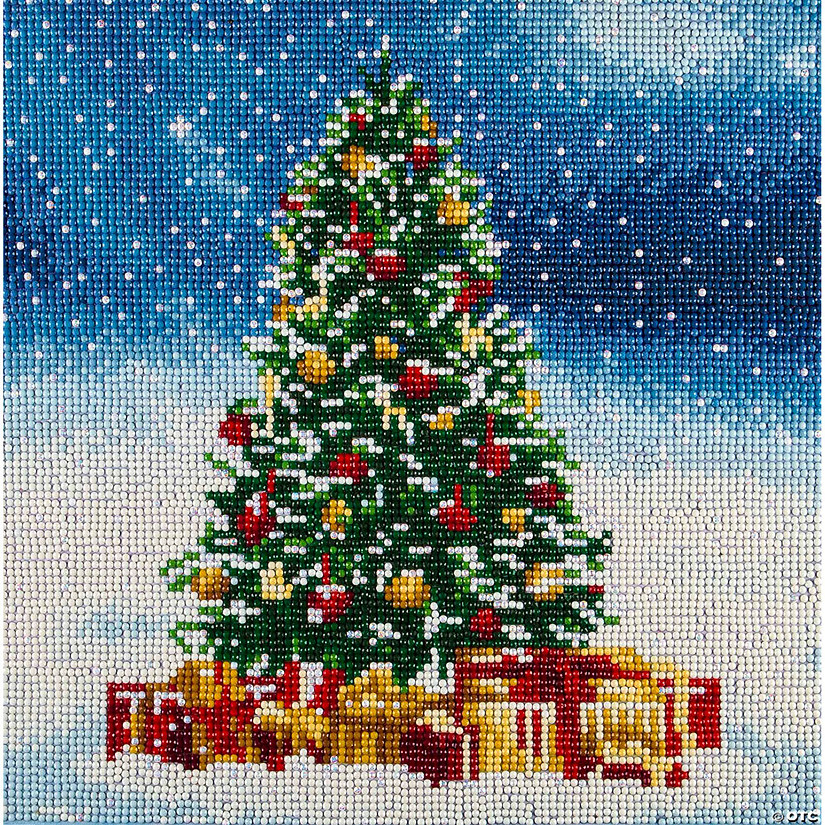 Diamond Art Kit 12"X 12" Intermediate Holiday Christmas Tree&#160; &#160;&#160; &#160; Image
