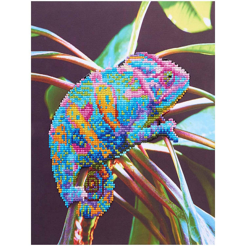 Diamond Art Kit 12x12 Intermediate Chameleon