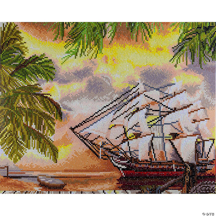 Diamond Art Kit 16"x 14" Advanced Pirate Ship&#160; &#160;&#160; &#160; Image