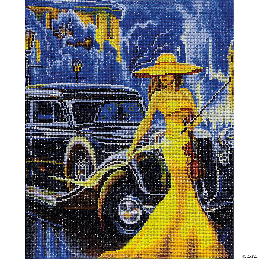 Diamond Art Kit 16"x 20" Sparkle Advanced Yellow Dress&#160; &#160;&#160; &#160; Image