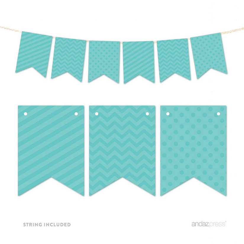 Diamond Blue Bunting Banner 9ft Image