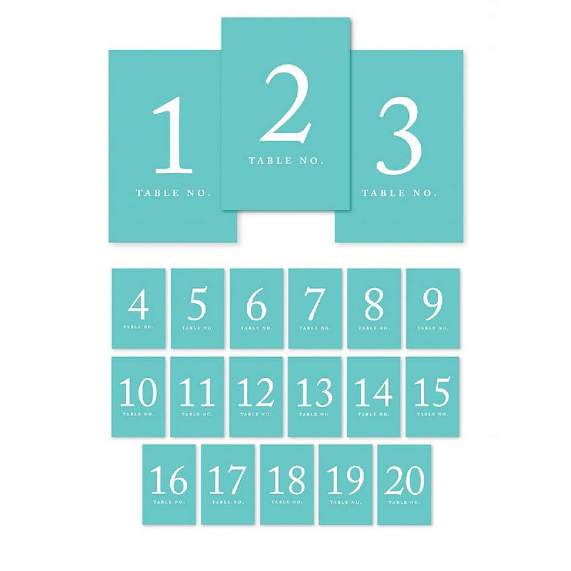 Diamond Blue Perforated Numbers 1 20 Image