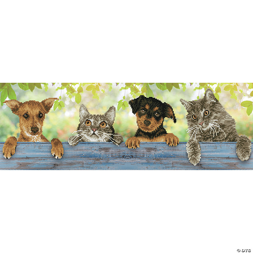Diamond Dotz Diamond Embroidery Facet Art Kit 31"X11"-Hang In There Image