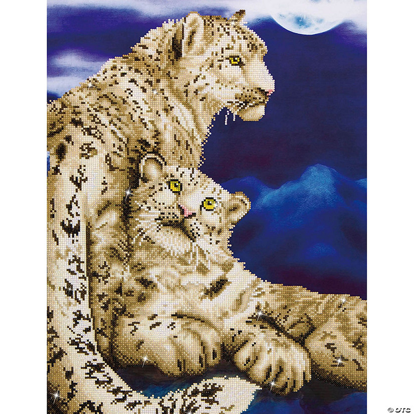 Diamond Dotz Facet Art Kit Intermediate Snow Leopards&#160; &#160;&#160; &#160; Image