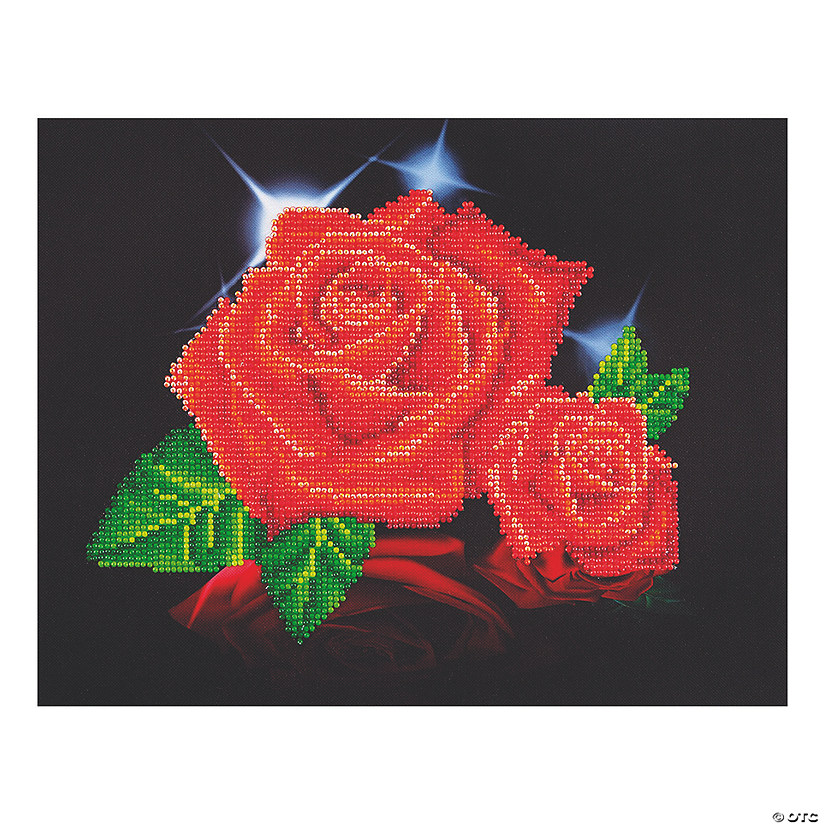 Diamond Dotz-Red Rose Sparkle Image