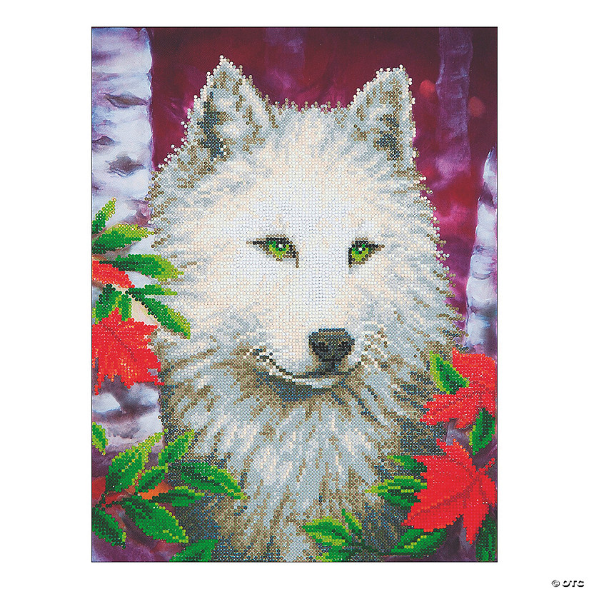 Diamond Dotz-White Wolf Image