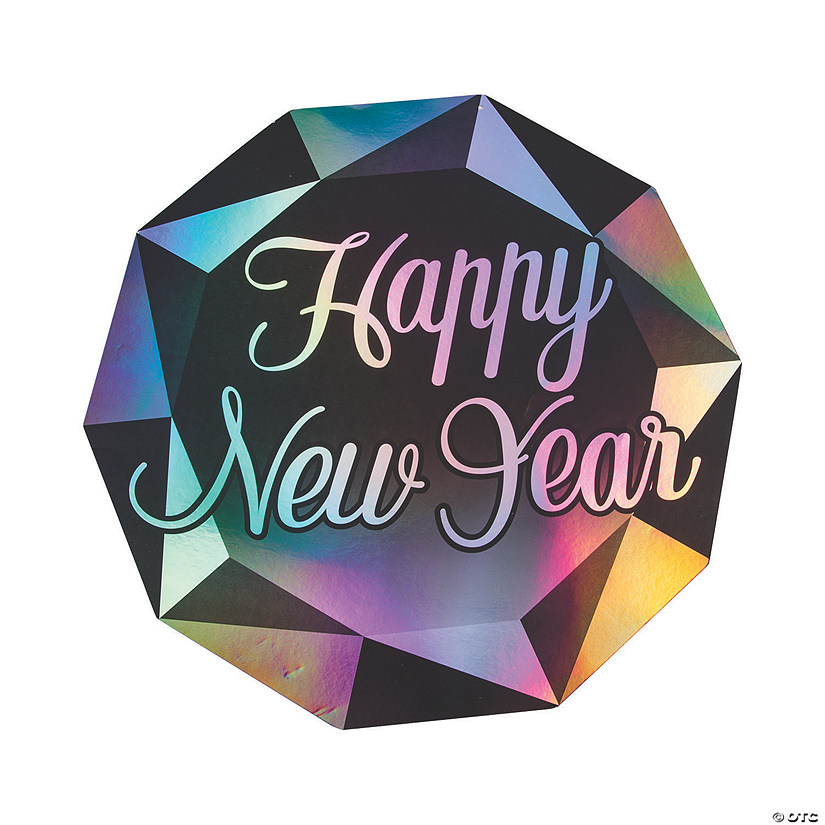 Diamond New Year&#8217;s Eve Wall Cutouts - 6 Pc. Image