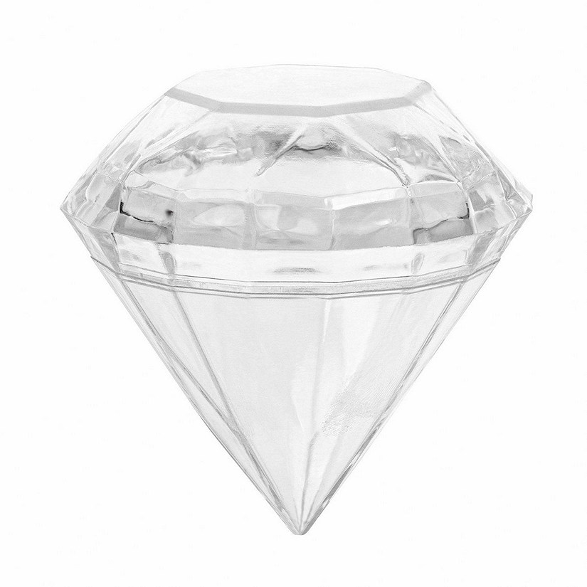Diamond Shaped Acrylic Candy Boxes 24 Pack 2.75"x2.75"x2.75" Image