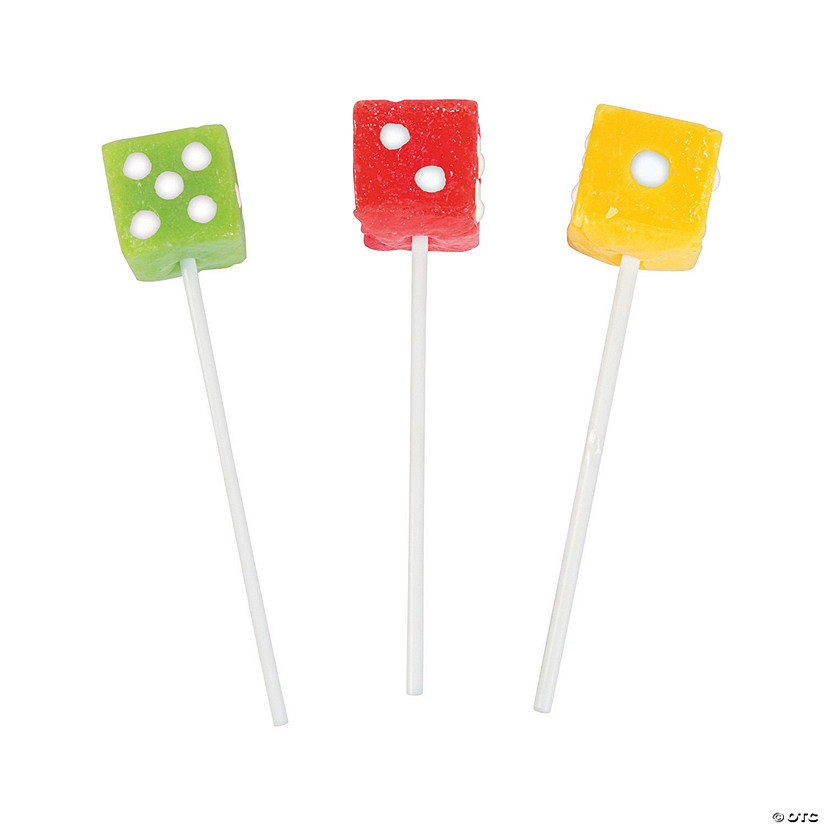 Dice Lollipops - 12 Pc. Image