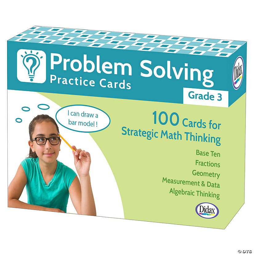 Didax Problem Solving Practice Cards, Grade 3 Image