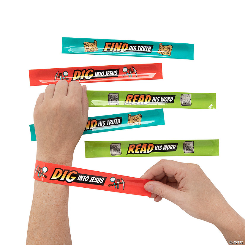 Dig VBS Slap Bracelets - 12 Pc. Image