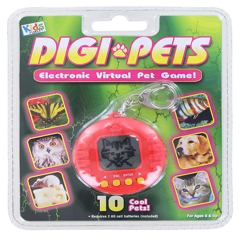 Digi Pets Electronic Virtual Pet Game  Red Image