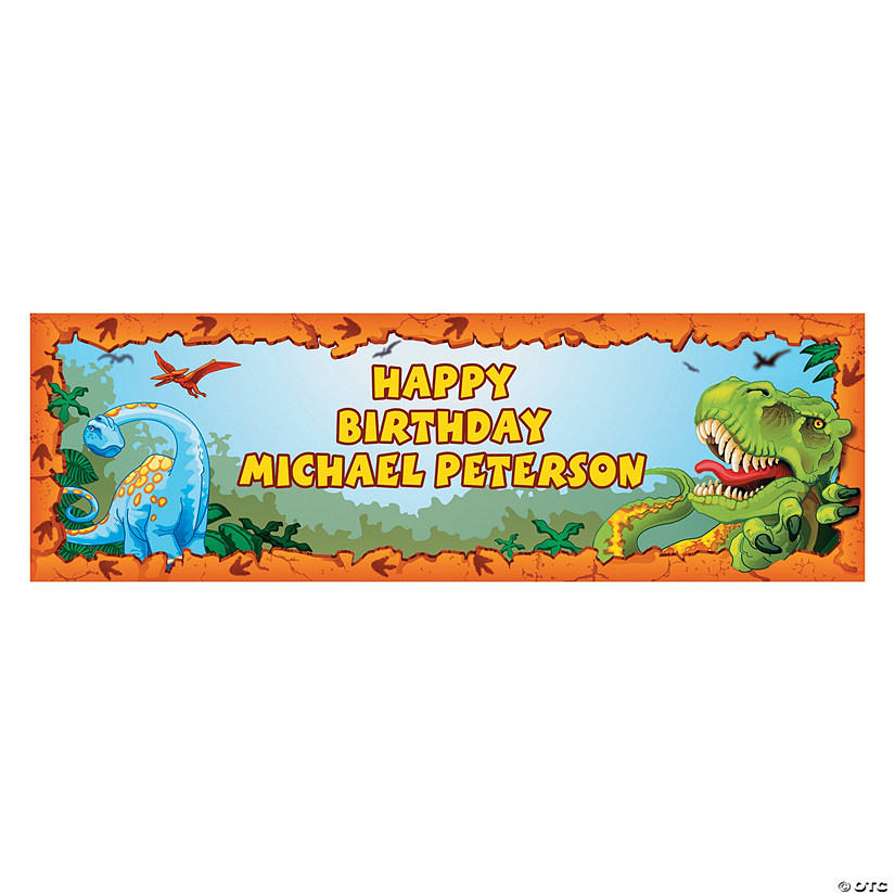 Dino-Mite Party Custom Banner Image