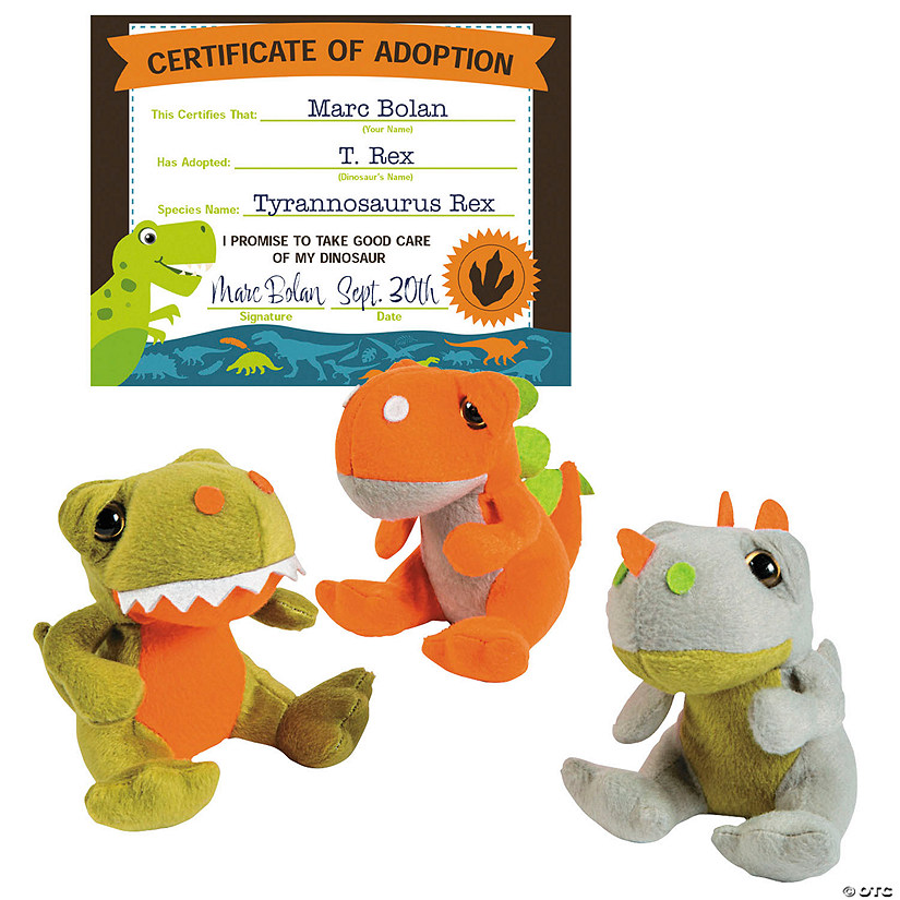 Dinosaur Adoption Kit for 12 Image