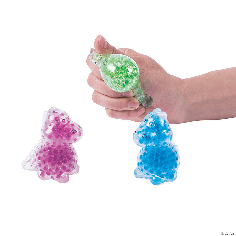 Dinosaur Gel Bead Squeeze Toys - 12 Pc. Image